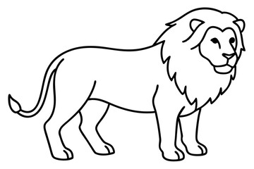 Minimalist Lion Vector