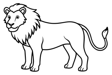 Minimalist Lion Vector