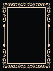 Floral Wedding Ornamental Frames Illustration
