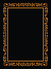 Romantic Minimalist Ornamental Frames for Wedding Invitation Templates