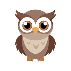 baby javan frogmouth color vector