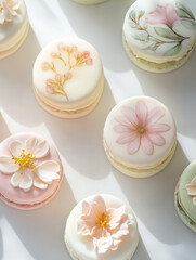 Fototapeta premium cupcakes with whipped cream