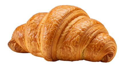 Fresh Croissant Isolated on White Background