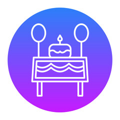 Birthday Table Icon