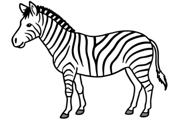 Minimalist Zebra Vector