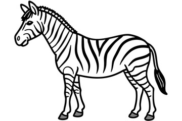 Minimalist Zebra Vector