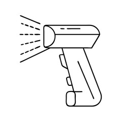 scanner icon, scanner line art - simple line art of scanner, perfect for scanner logos and icons