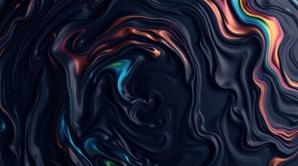 Obraz premium Abstract fluid artwork with swirling colors