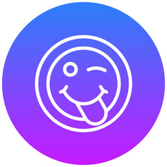 Face Savoring Food Icon