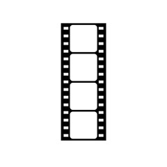 Obraz premium Film strip frame. Movie black seamless vector illustration