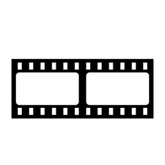 Film strip frame. Movie black seamless vector illustration