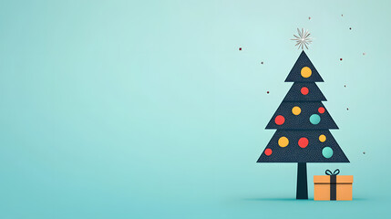 Minimalist style Christmas,Christmas, decoration, Christmas tree,holiday, xmas,winter, decorations,celebration, presents,gift, Santa Claus,ornaments,december,seasonal,art,happy,new year