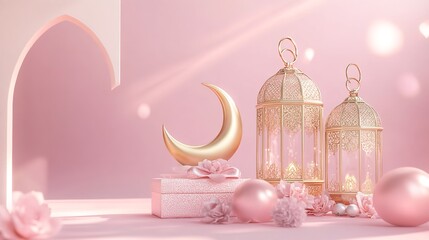 Elegant Arabic Calligraphy and Decorative Patterns for Eid al-Adha Greetings