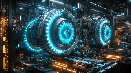 Fototapeta premium Futuristic Energy Core