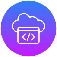 Cloud Coding Icon