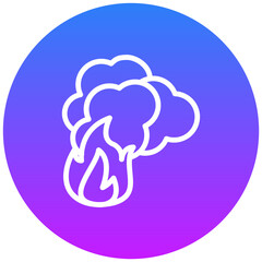 Fire Pollution Icon