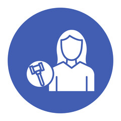 Public Defender Female Icon