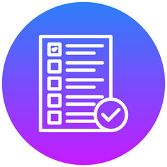 Fototapeta premium Checklist Icon
