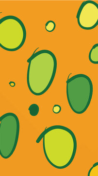 seamless background with abstract citrus fruits