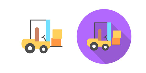 Forklifter Vector Icon