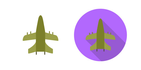 Military Plane Vector Icon
