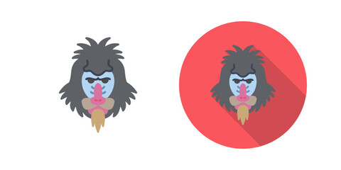 Mandrill Vector Icon
