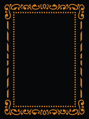 Ornamental Frames Wedding Border Design Vector