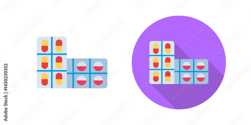 Canvas Prints aspirin vector icon