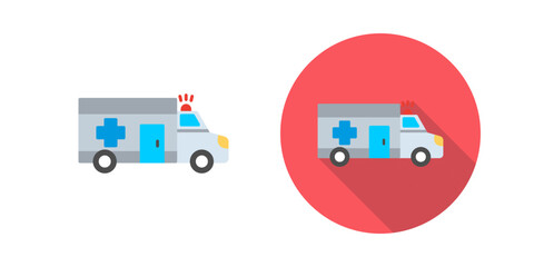 Ambulance Vector Icon