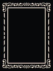 Ornamental Frames for Elegant Wedding Vector