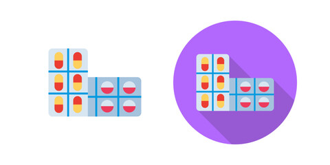 Aspirin Vector Icon