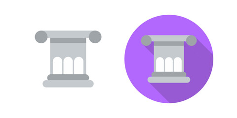 Roman Law Vector Icon