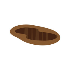 Ground hole vector illustration 