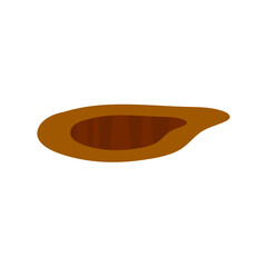 Ground hole vector illustration 