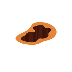 Ground hole vector illustration 