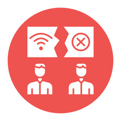 Fototapeta premium Digital Divide Icon