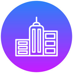 Obraz premium Cityscape at Dusk Icon