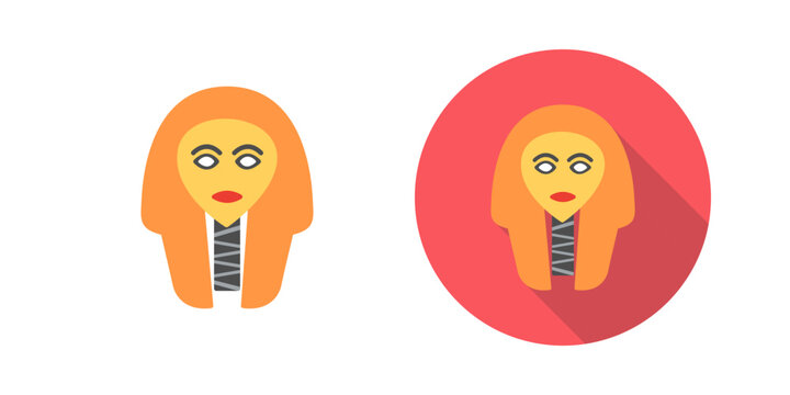 Egyptian Face Vector Icon