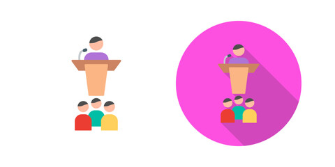 Fototapeta premium Seminar Vector Icon