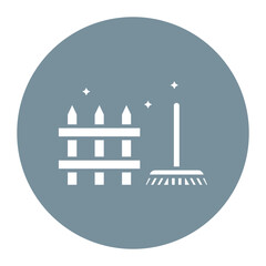 Obraz premium Backyard Cleaning Icon