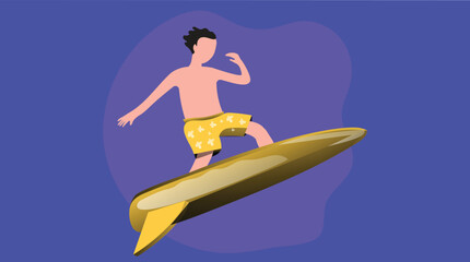 A skilled surfer riding the waves on a vibrant ocean, showcasing athleticism and balance, as the man expertly maneuvers through the water, embracing the thrill of the sport