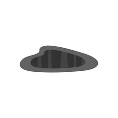 hole on the road vector illustration.