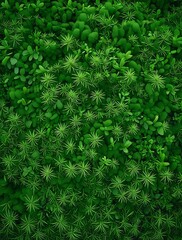 Fototapeta premium Top-down view of vibrant green pine needles forming a dense natural texture, perfect for nature-themed backgrounds, design elements, or eco-friendly concepts 