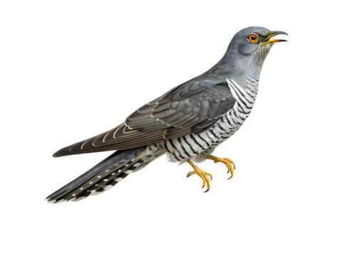 The cuckoo isolated on transparent background 