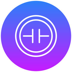 Fototapeta premium Capacitor Vector Icon