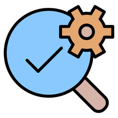Quality Control Outline Color Icon