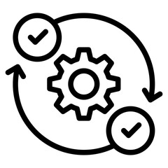 Decision Support icon in vector illustration