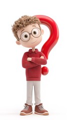 boy with a question mark