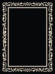Ornate Vector Frame for Wedding Cards