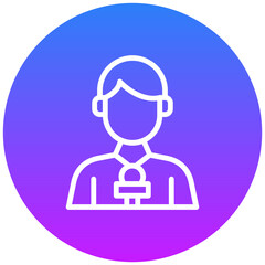 Journalist Male Icon